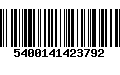 Código de Barras 5400141423792