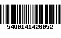 Código de Barras 5400141426052