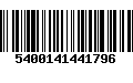 Código de Barras 5400141441796