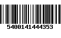 Código de Barras 5400141444353