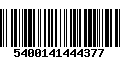 Código de Barras 5400141444377