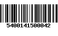 Código de Barras 5400141500042