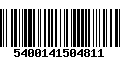 Código de Barras 5400141504811