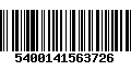 Código de Barras 5400141563726