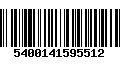 Código de Barras 5400141595512