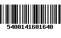 Código de Barras 5400141601640