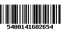 Código de Barras 5400141602654