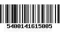 Código de Barras 5400141615005