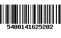 Código de Barras 5400141625202