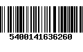 Código de Barras 5400141636260