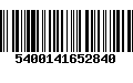 Código de Barras 5400141652840