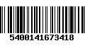 Código de Barras 5400141673418