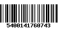 Código de Barras 5400141760743