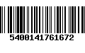 Código de Barras 5400141761672