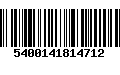 Código de Barras 5400141814712