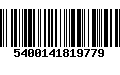 Código de Barras 5400141819779