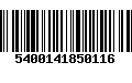 Código de Barras 5400141850116