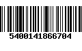 Código de Barras 5400141866704