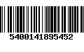 Código de Barras 5400141895452