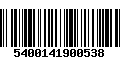 Código de Barras 5400141900538