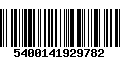 Código de Barras 5400141929782