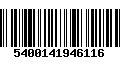 Código de Barras 5400141946116