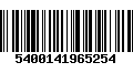 Código de Barras 5400141965254