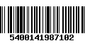 Código de Barras 5400141987102