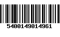 Código de Barras 5400149014961