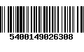 Código de Barras 5400149026308