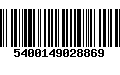 Código de Barras 5400149028869