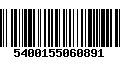 Código de Barras 5400155060891