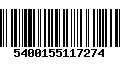 Código de Barras 5400155117274