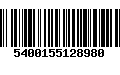 Código de Barras 5400155128980