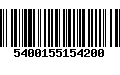 Código de Barras 5400155154200