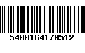 Código de Barras 5400164170512