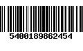 Código de Barras 5400189862454