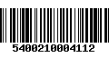 Código de Barras 5400210004112