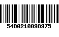 Código de Barras 5400210098975