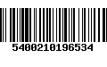 Código de Barras 5400210196534