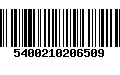 Código de Barras 5400210206509