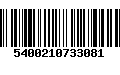 Código de Barras 5400210733081