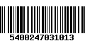 Código de Barras 5400247031013