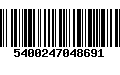 Código de Barras 5400247048691