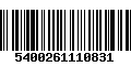 Código de Barras 5400261110831