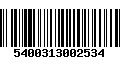 Código de Barras 5400313002534