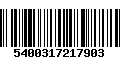 Código de Barras 5400317217903