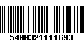 Código de Barras 5400321111693