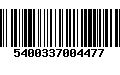 Código de Barras 5400337004477