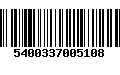 Código de Barras 5400337005108